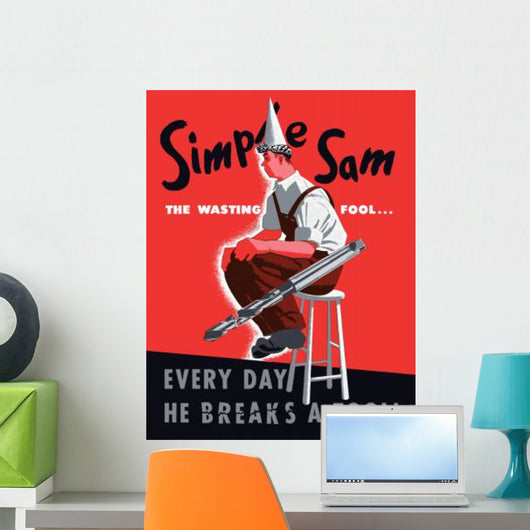 Digitally Restored War Propaganda Wall Decal Design 40