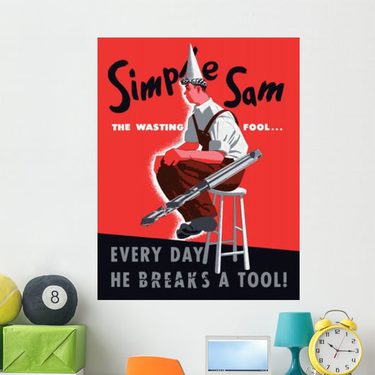 Digitally Restored War Propaganda Wall Decal Design 40
