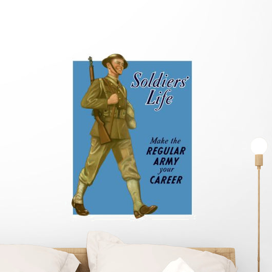 Digitally Restored War Propaganda Wall Decal Design 39