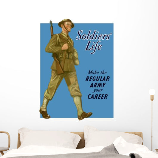 Digitally Restored War Propaganda Wall Decal Design 39