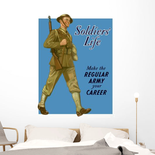 Digitally Restored War Propaganda Wall Decal Design 39
