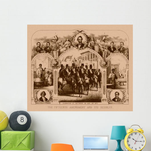 Digitally Restored Civil War Wall Decal Design 16