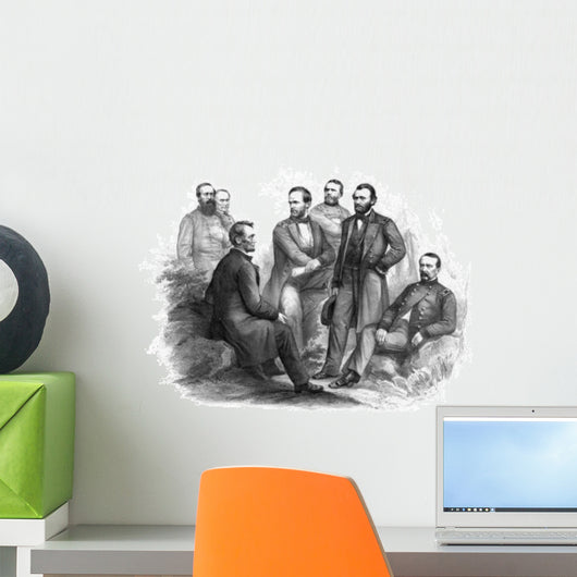 Digitally Restored Civil War Wall Decal Design 15