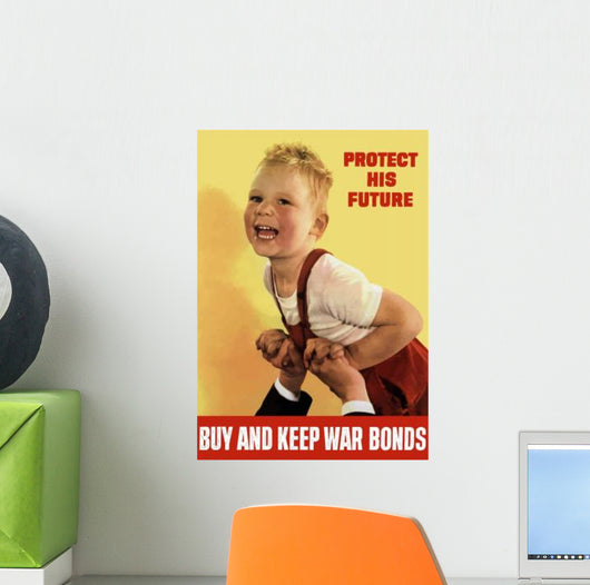 Digitally Restored War Propaganda Wall Decal Design 37