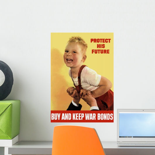 Digitally Restored War Propaganda Wall Decal Design 37