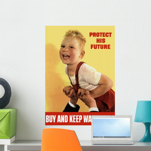 Digitally Restored War Propaganda Wall Decal Design 37