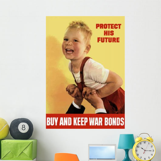 Digitally Restored War Propaganda Wall Decal Design 37