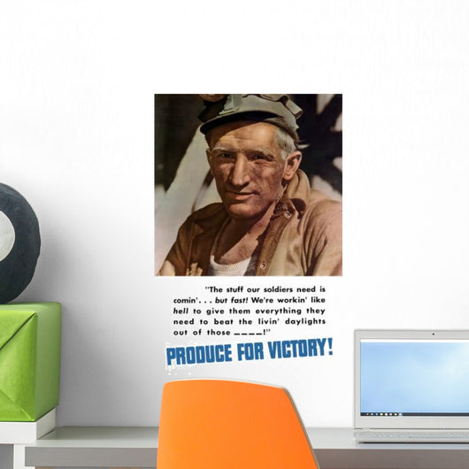 Digitally Restored War Propaganda Wall Decal Design 35