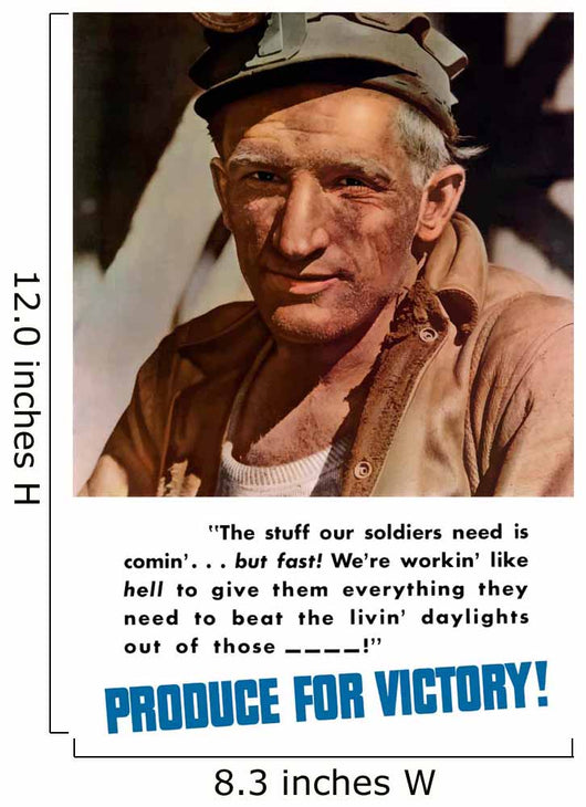 Digitally Restored War Propaganda Wall Decal Design 35