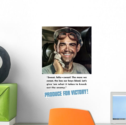 Digitally Restored War Propaganda Wall Decal Design 33