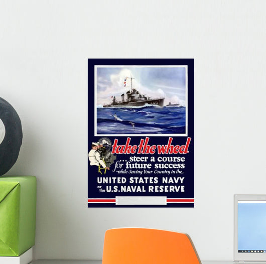Digitally Restored War Propaganda Wall Decal Design 30