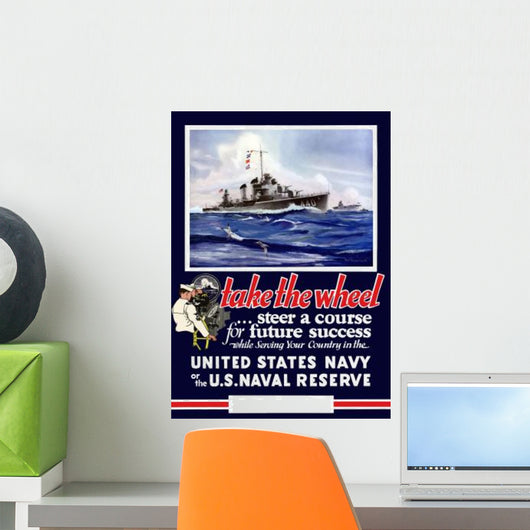 Digitally Restored War Propaganda Wall Decal Design 30