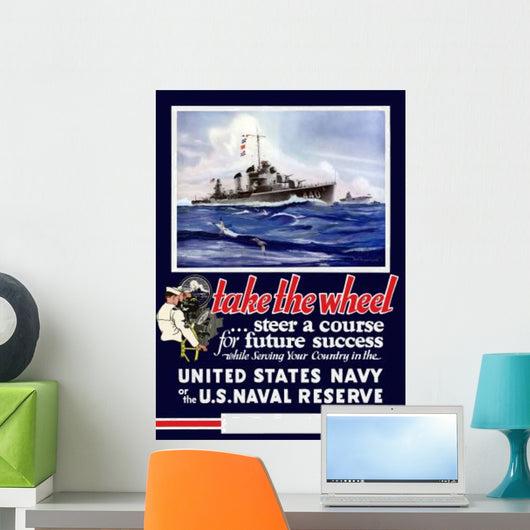 Digitally Restored War Propaganda Wall Decal Design 30