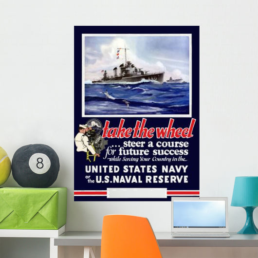 Digitally Restored War Propaganda Wall Decal Design 30