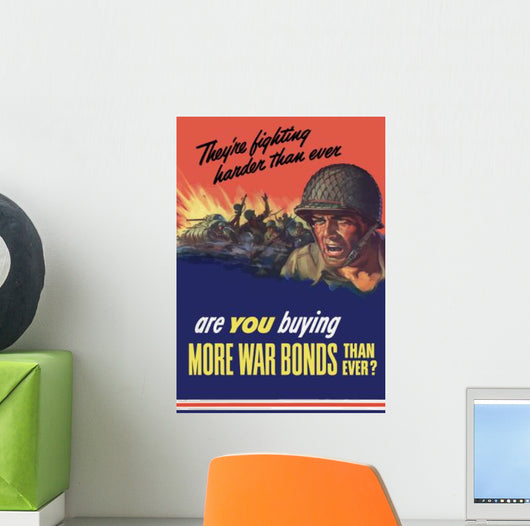 Digitally Restored War Propaganda Wall Decal Design 29