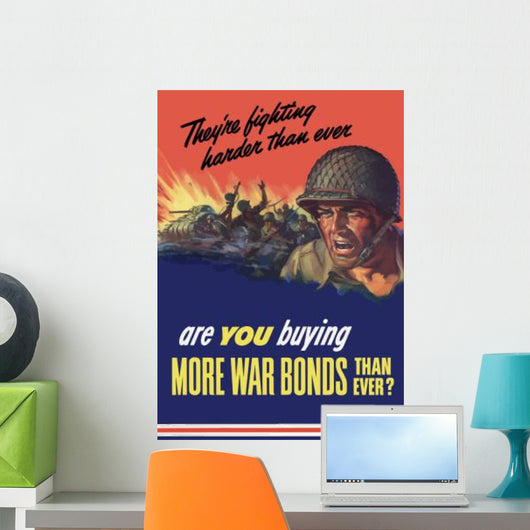 Digitally Restored War Propaganda Wall Decal Design 29