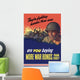 Digitally Restored War Propaganda Wall Decal Design 29