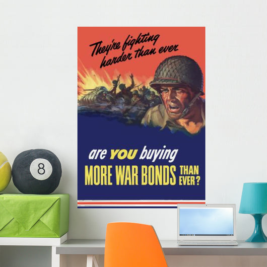 Digitally Restored War Propaganda Wall Decal Design 29