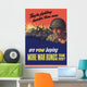 Digitally Restored War Propaganda Wall Decal Design 29