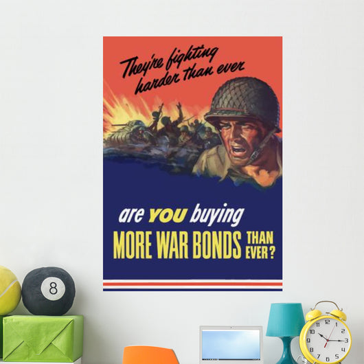 Digitally Restored War Propaganda Wall Decal Design 29
