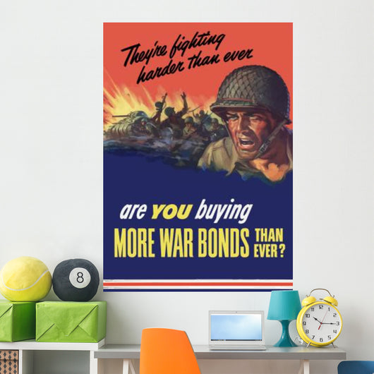 Digitally Restored War Propaganda Wall Decal Design 29