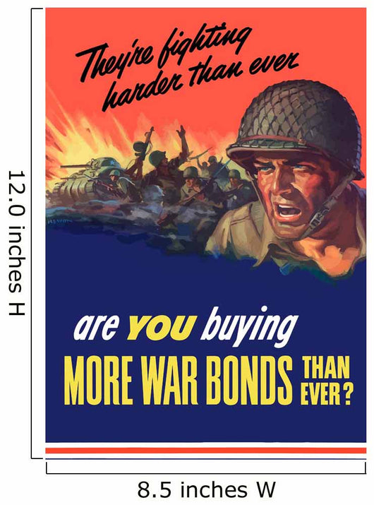 Digitally Restored War Propaganda Wall Decal Design 29