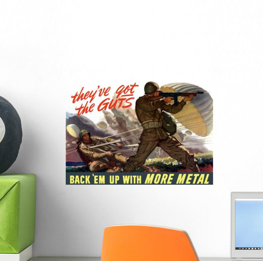 Digitally Restored War Propaganda Wall Decal Design 28
