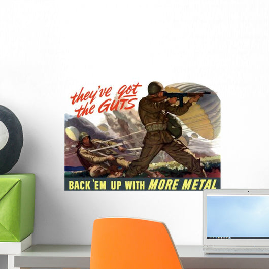 Digitally Restored War Propaganda Wall Decal Design 28