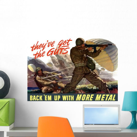 Digitally Restored War Propaganda Wall Decal Design 28