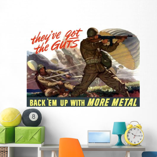 Digitally Restored War Propaganda Wall Decal Design 28