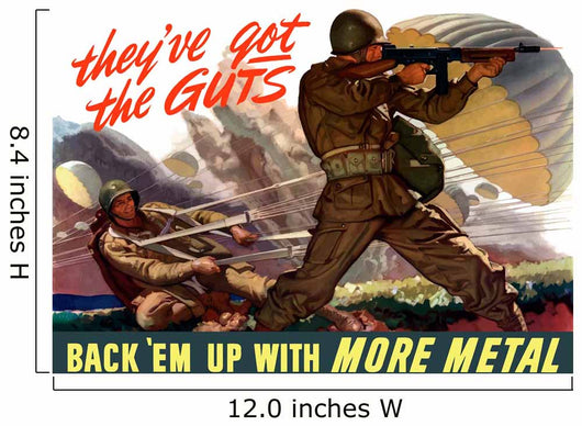 Digitally Restored War Propaganda Wall Decal Design 28