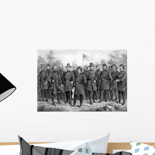 Digitally Restored Print Featuring Wall Decal Design 4