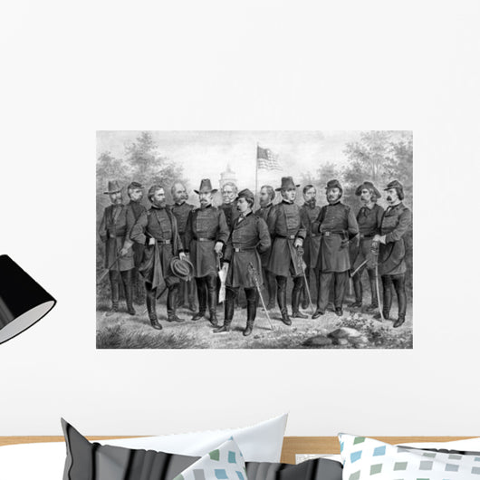 Digitally Restored Print Featuring Wall Decal Design 4