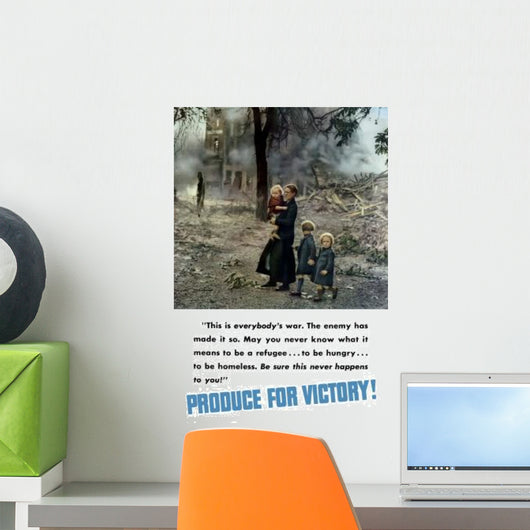 Digitally Restored War Propaganda Wall Decal Design 27