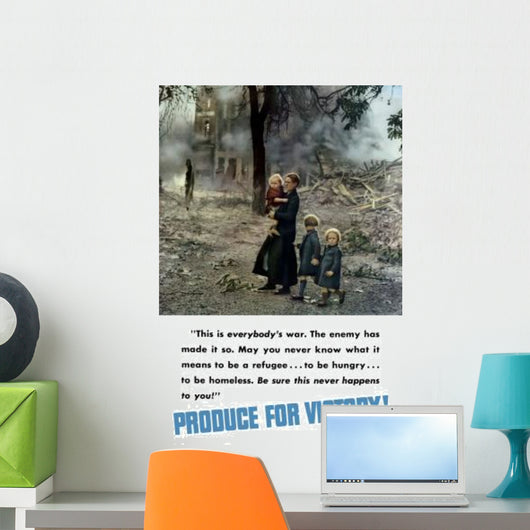 Digitally Restored War Propaganda Wall Decal Design 27