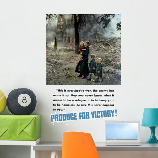 Digitally Restored War Propaganda Wall Decal Design 27