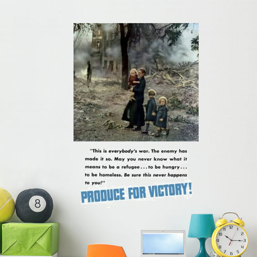 Digitally Restored War Propaganda Wall Decal Design 27