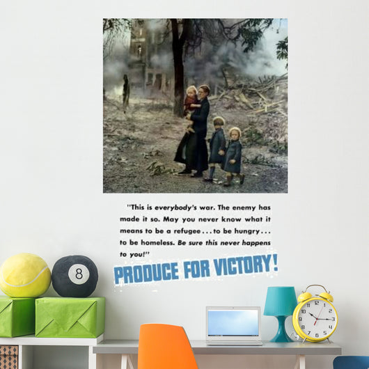 Digitally Restored War Propaganda Wall Decal Design 27