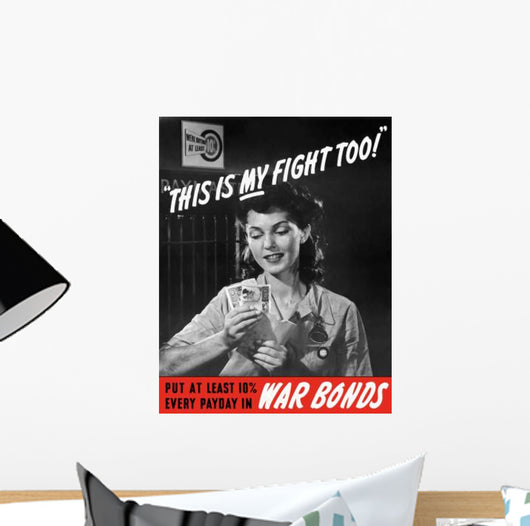 Digitally Restored War Propaganda Wall Decal Design 25