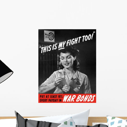 Digitally Restored War Propaganda Wall Decal Design 25