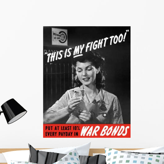 Digitally Restored War Propaganda Wall Decal Design 25
