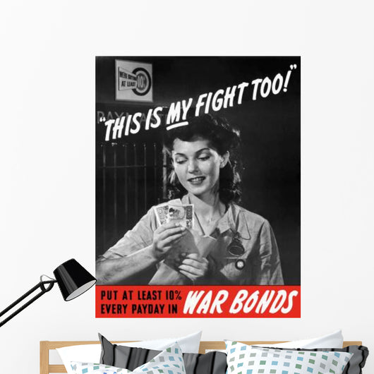 Digitally Restored War Propaganda Wall Decal Design 25