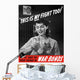 Digitally Restored War Propaganda Wall Decal Design 25