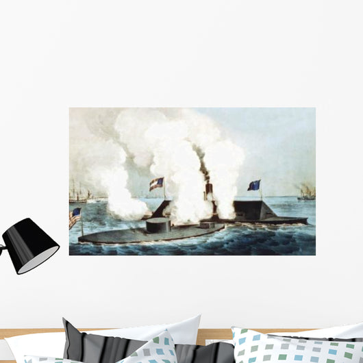 Digitally Restored Civil War Wall Decal Design 13