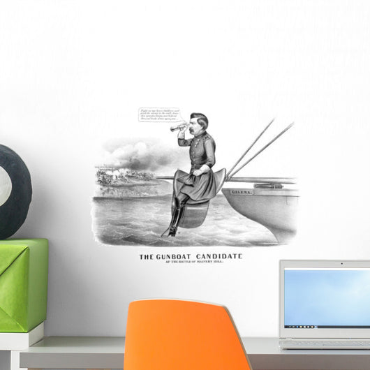 Digitally Restored Civil War Wall Decal Design 12