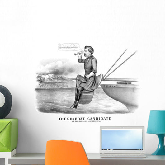 Digitally Restored Civil War Wall Decal Design 12