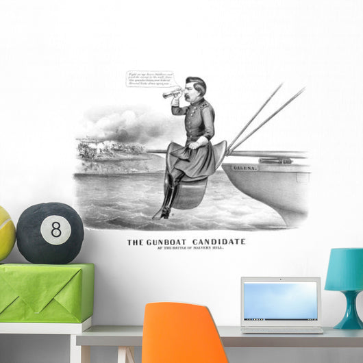 Digitally Restored Civil War Wall Decal Design 12