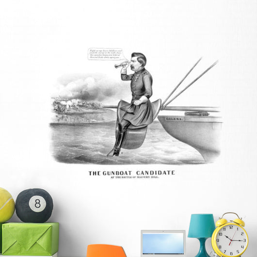 Digitally Restored Civil War Wall Decal Design 12