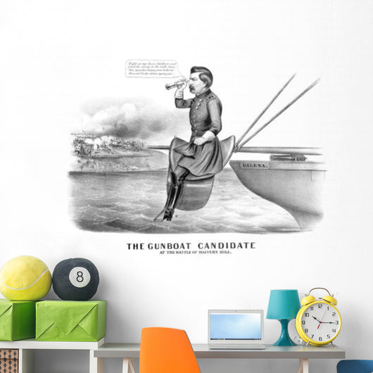 Digitally Restored Civil War Wall Decal Design 12