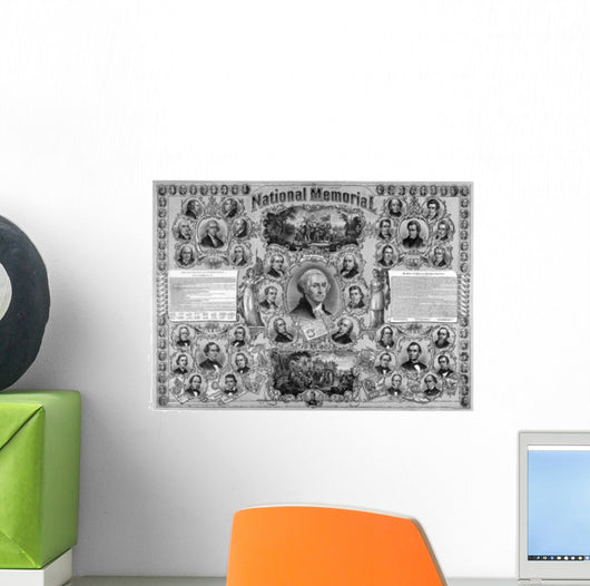 Digitally Restored Vintage Print Wall Decal Design 2